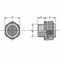 Hidraulinio cilindro alsuoklis 3 8