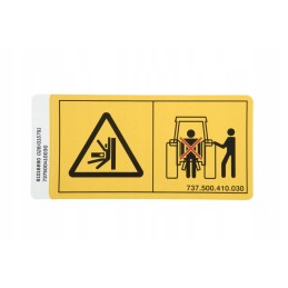 737500410030 įspėjamasis lipdukas