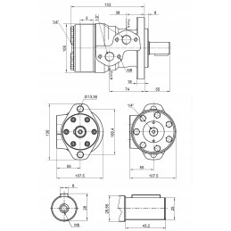 Hidraulinis variklis BMR SMR OMP 25 cm3