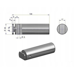Prikabinimo laikiklio kaištis C 385 originalus Ursus