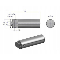 Prikabinimo laikiklio kaištis C 385 originalus Ursus