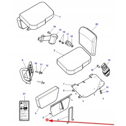 4276500m1 keleivio sėdynės tvirtinimas