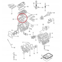 Galvutės tarpiklis oe 80 mm ls xj25 31b01200