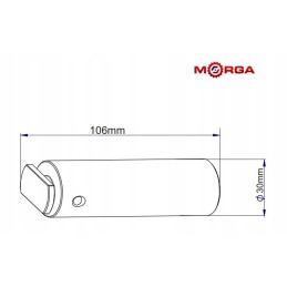 Apatinis kablio atraminis kaištis c 385 morga