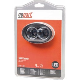 LED darbo lempa ovali 20w 1800lm 10 30v fokusuota šviesa 2 LED