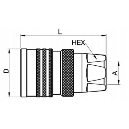 Movos įvorė sriegiuose 3 4 v.š