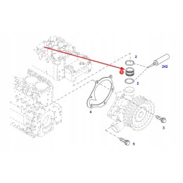 F716201610020 vandens siurblio sandarinimo įvorė