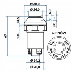 Deutz Fendt Valtra šviesos jungiklis