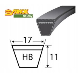 Kompresoriaus trapecinis diržas c 330 hb 1120 stomil green