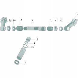 Žiedas su grioveliais 60mm 71802025 granitas