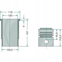 Variklio remonto komplektas 38021023 granitas