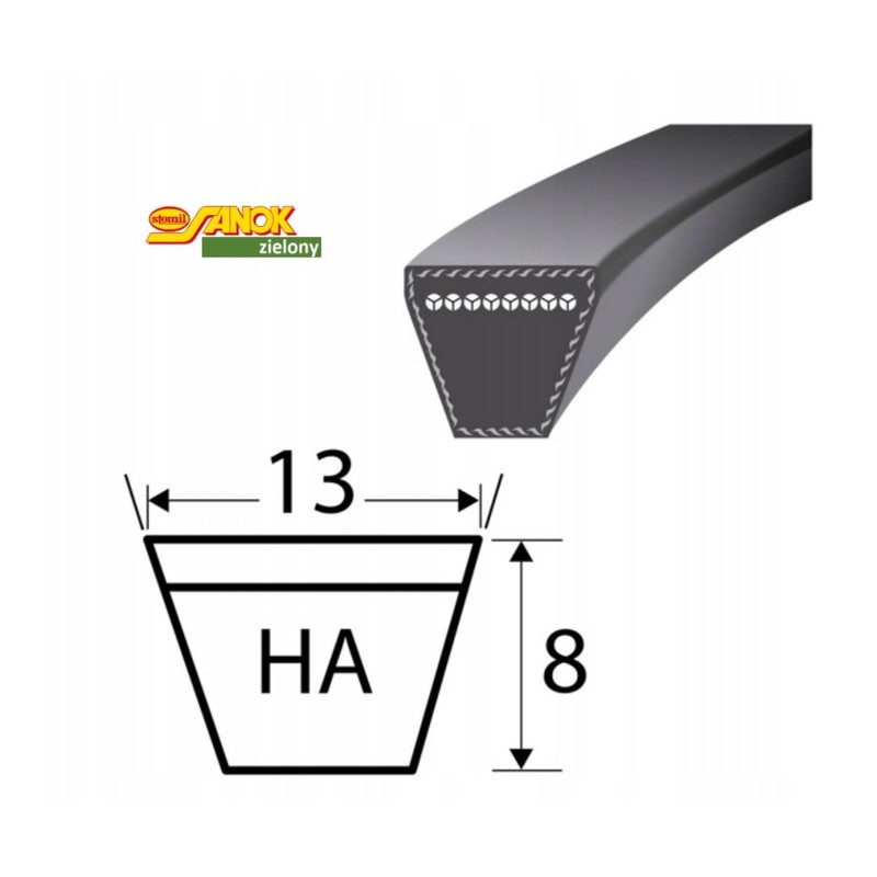 V formos diržas c 330 ha 1250 stomil sanok green