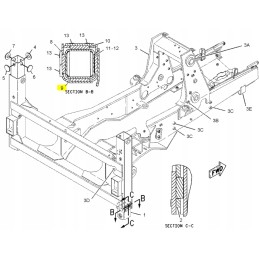 Stačiakampė atraminė čiuožykla 13 mm poliamido katė 428 432