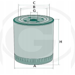 Briggs stratton variklio alyvos filtras 1077817