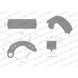 Parduodu stabdžių kaladėlę 04399854 deutz warynski