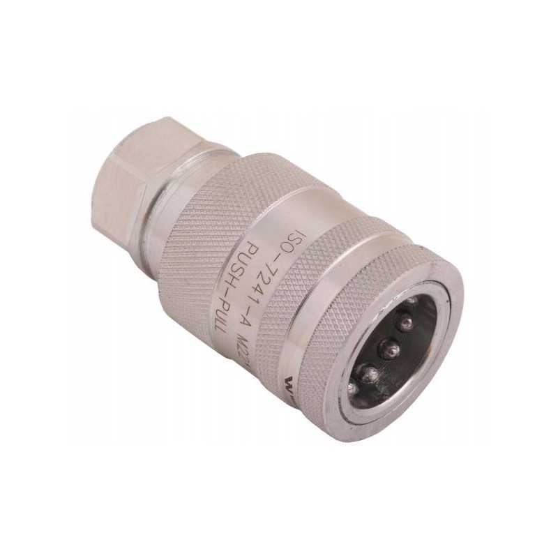 Hidraulinės greitosios jungties lizdas su šalintuvu c