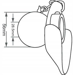 Kamuolys su ratu cat 2 2 matmenys 28 5 56mm Fiat 3042426m1