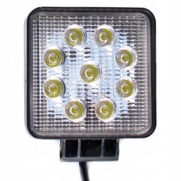 16 LED halogeninė darbo lempa 9 LED 27W 12 24V