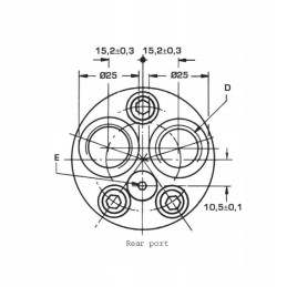 SMM32 orbitinis hidraulinis variklis 16mm 2 4kw boc