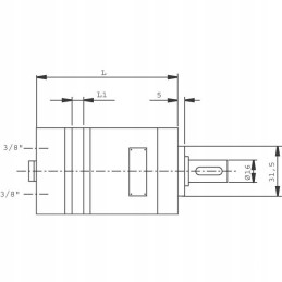 SMM32 orbitinis hidraulinis variklis 16mm 2 4kw boc