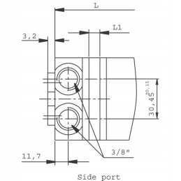 SMM32 orbitinis hidraulinis variklis 16mm 2 4kw boc