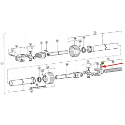 950021 9 spyruoklinių šakių ratai 8 x 55 mm
