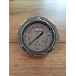 Hidraulinis manometras 63 mm 0 100 bar 1 4