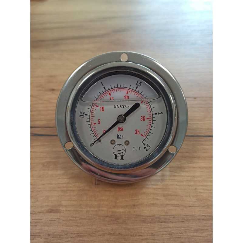 Hidraulinis manometras 63 mm 0 100 bar 1 4