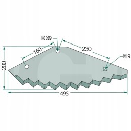 Peilis trioliet mullos gigant 1000 6 5mm