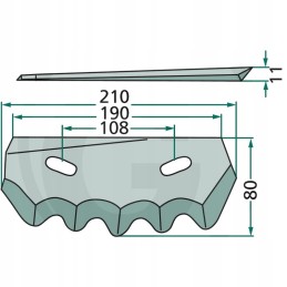 Granito siloso pjovimo peilis 5mm