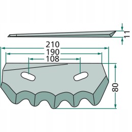 Pašarų vagono peilis, kairysis, kairysis 527527338