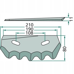 Pašarų vagono peilis, kairysis, kairysis 527527338