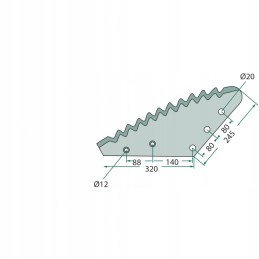 Tiektuvo vagono ašmenys AVM 527527305