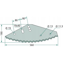 Mayer 2 1050030 universalus pašarų vagono peilis