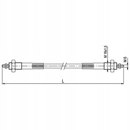 3 m padavimo vagono valdymo kabelis su sriegiu