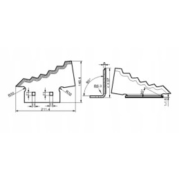 703955n dešiniojo padavimo vagono peilis, storis 5 mm