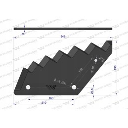 Pašarų vagono geležtė naudojama su trioletu stollu Warynski