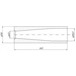 Krautuvo noragų tvirtinimo įvorė 32 x 51 x 170