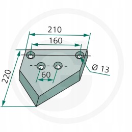 Redrock centrinis pjovimo peilis 100085