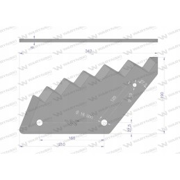 Pašarų vagono geležtė naudojama su trioletu stollu Warynski
