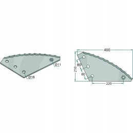 Peilis siloso pjaustymui ir šėrimo granulėms