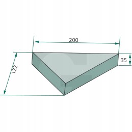 Centrinis peilis iš granito 7mm 792g