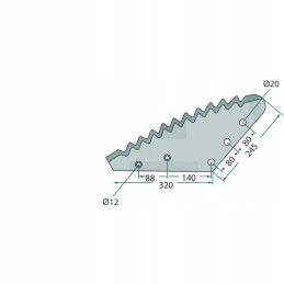 Peilis grūdintas 6 mm sukepintu karbidu