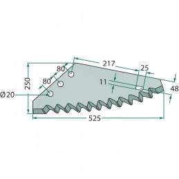 Peilis grūdintas 6 mm sukepintu karbidu