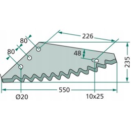 Peiliai pašarų vagonams granito nutrifeed 6mm