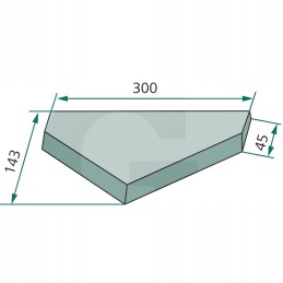 Granito centrinis peilis storio pjovimo sistemoms