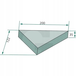 Centrinis peilis iš granito 7mm 792g