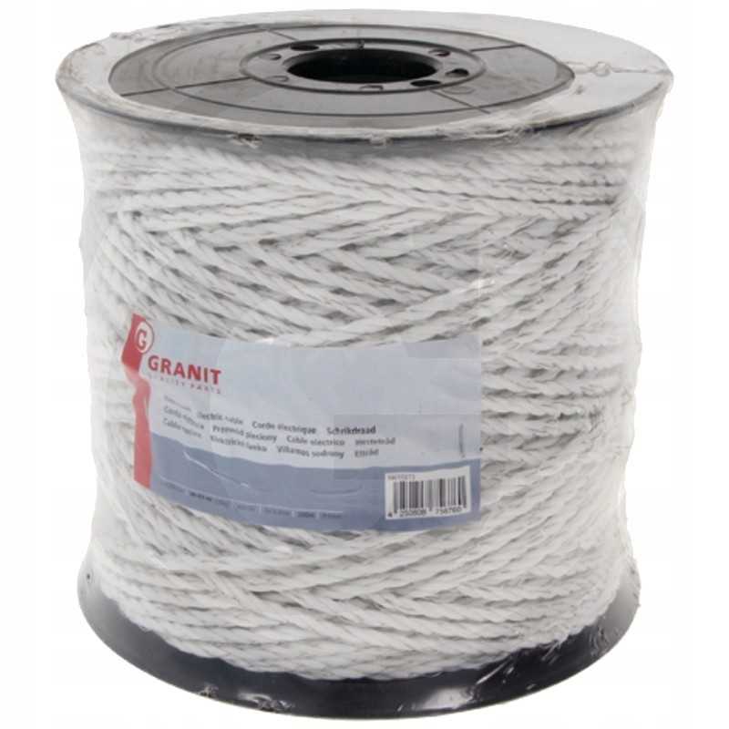 Pintas kabelis baltas 200 6mm pp 3 laidas 350