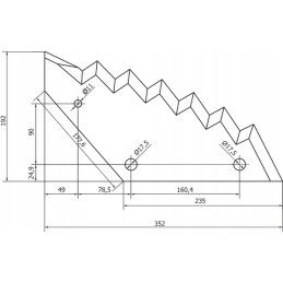 Kramp pašarų vagono peilis