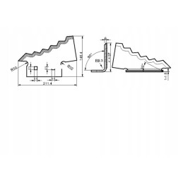 Dešinysis vagono peilis, 6 mm storio